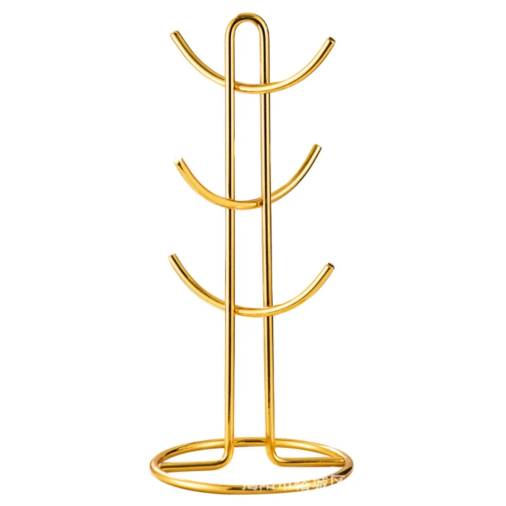 

Stainless Steel Water Cup Rack Hanging Design Modern Style Coffee Cup Holder Upside Down Creative Design Drain Rack