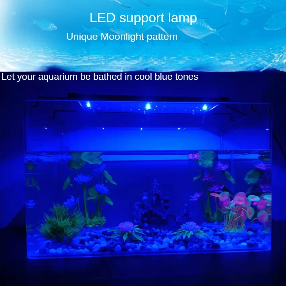 LED Aquarium Light ,12-48inch,6W/12W/18W/25W Fish Tank Coral Reef Light, Daylight, Moonlight Modes For Saltwater Freshwater Tank