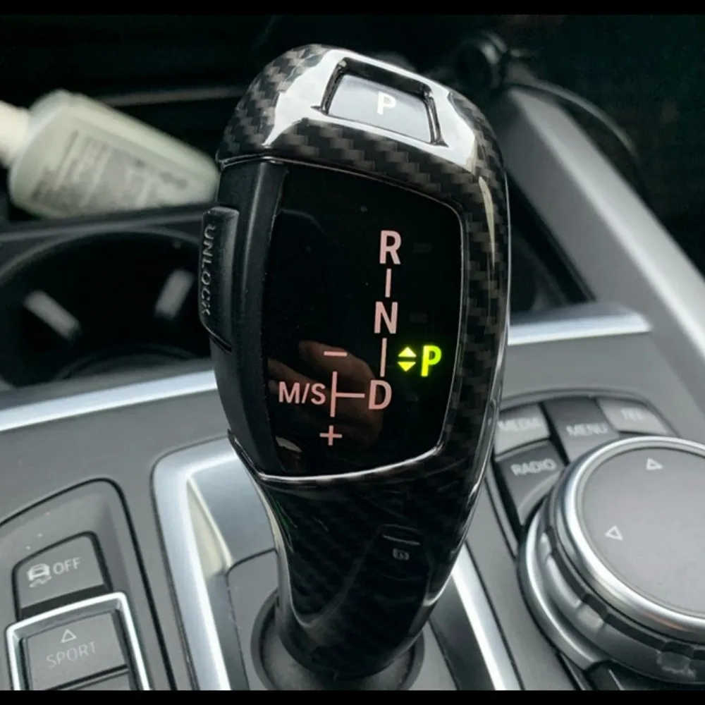 ABS سيارة والعتاد التحول مقبض رئيس غطاء للأكمام ملصق الكسوة صالح لسيارات BMW 1 2 3 4 5 سلسلة X3 X4 X5 X6 F30 F10 F32 F25 F15 F16 #3