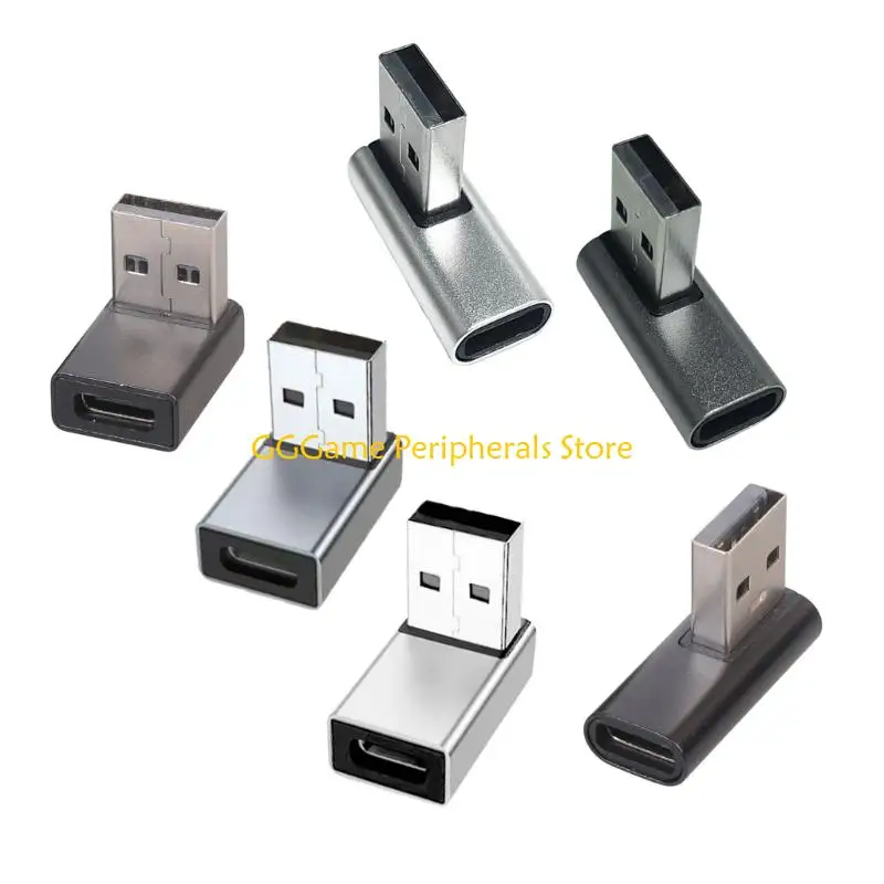 U55B Aluminum USB-A to USB C Female Link for Laptop Side Input, Desk Charging Use, Daily Computer Use and Dock Use
