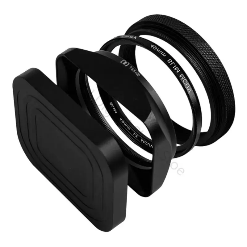96BA Aluminium-Gegenlichtblende, Ersatz für X100V/X100VI/X100F, Gegenlichtblende, Gegenlichtblende, Kamera-Objektivschutz – Detail 7