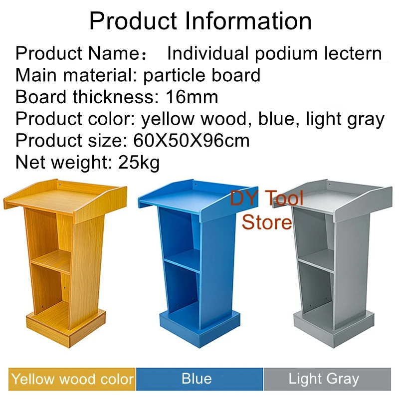 Primary and secondary school classroom desk teacher multifunctional wooden lectern teacher platform