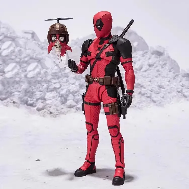 

Deadpool 3 movie version, Deadpool and Wolverine, movable joints, small and cheap, ornament model, boxed figure.