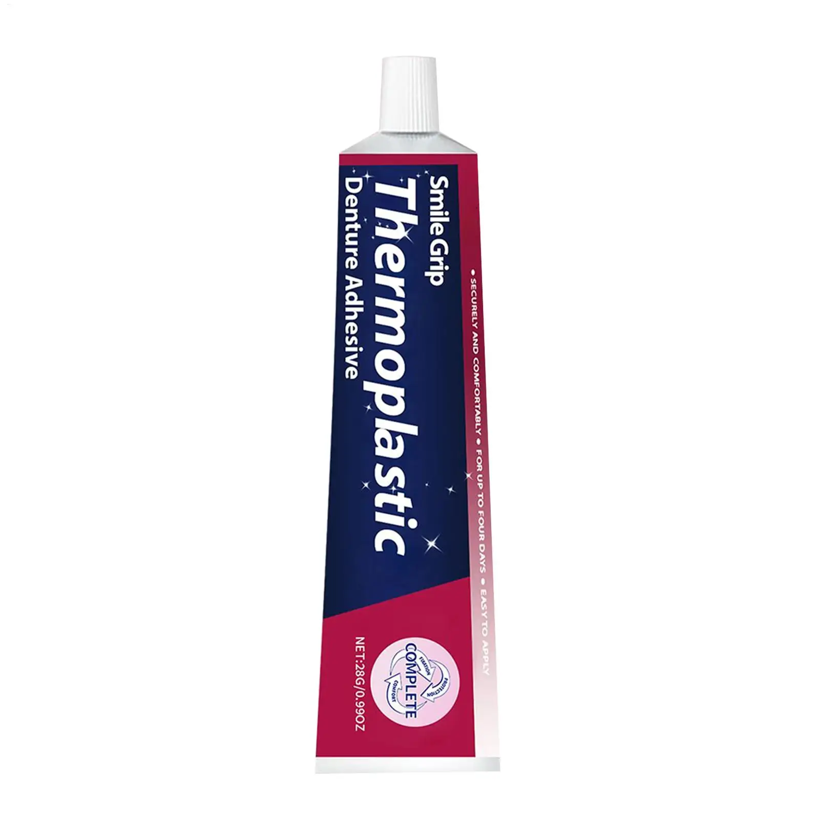 New Thermoplastic Denture Adhesive 28g Denture Grip Adhesive Long-Lasting Soft Reliner Tooth Glue Fixing Denture Adhesive Care