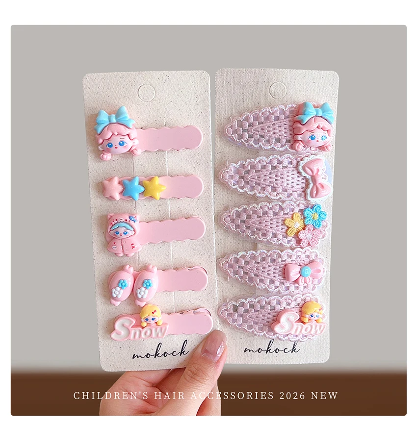 2026 Neue Mode Rosa Prinzessinnen-Schleifen-Blumen-Haarset Hochelastisch Haarschonend Lange Quasten Haaraccessoires für Mädchen Kinder Geschenk – Detail 4