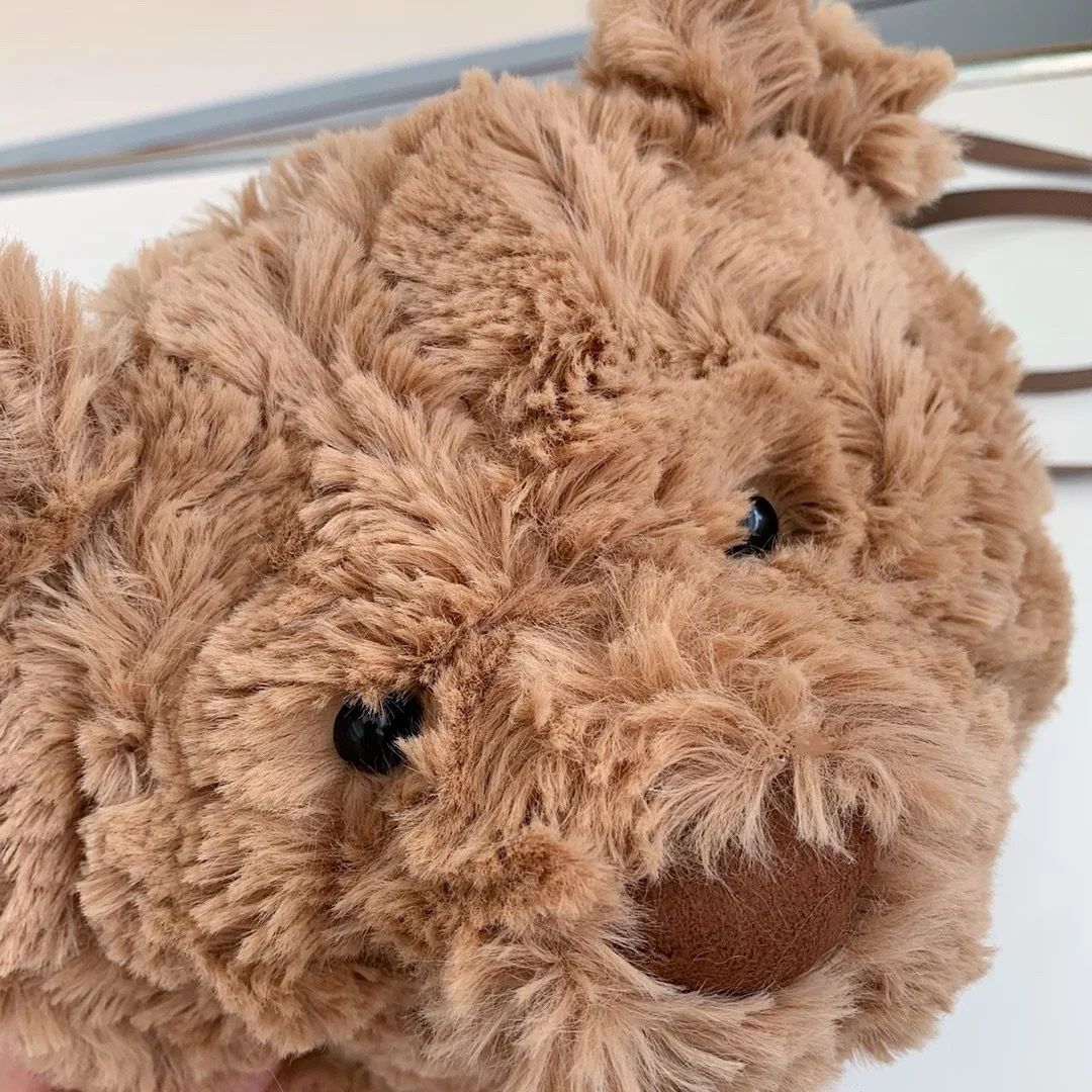 Jellycat Hot Verkoop Barcelona Bear Head Pluche Tas Teddybeer Crossbody Tas Enkele Schouder Nieuw Product Cadeau voor vriendin