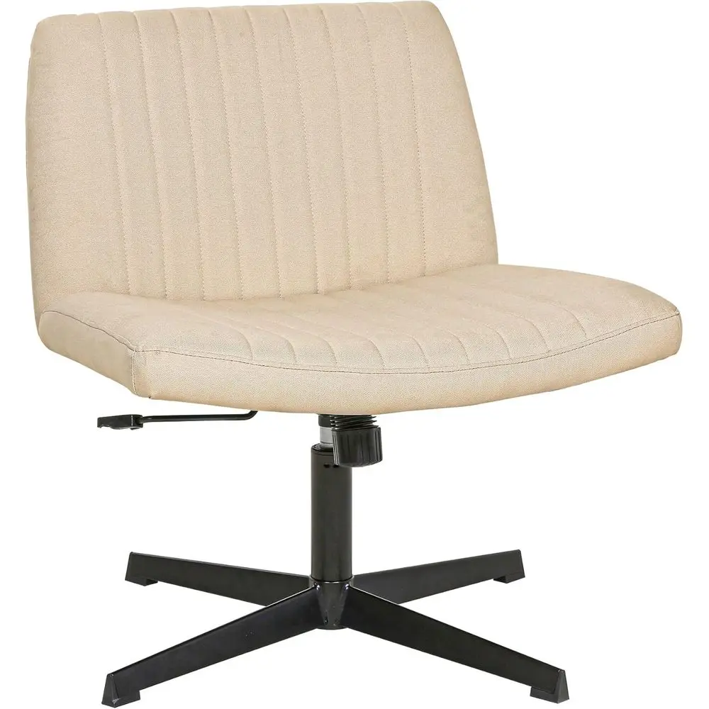 

Criss Chair ArmlLegged Oice Desk Chair Adjustable Swivel Ergonomic Desk Chair No Wheels haped Backrest with Wide Seat Native Spo