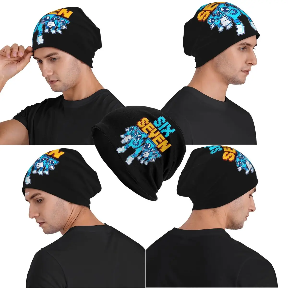 67 ستة سبعة 6-7 مضحك الإيطالية Brainrot مترهل قبعة قبعة رجل امرأة الشتاء الشارع الشهير Skullies قبعات بونيه الحياكة القبعات