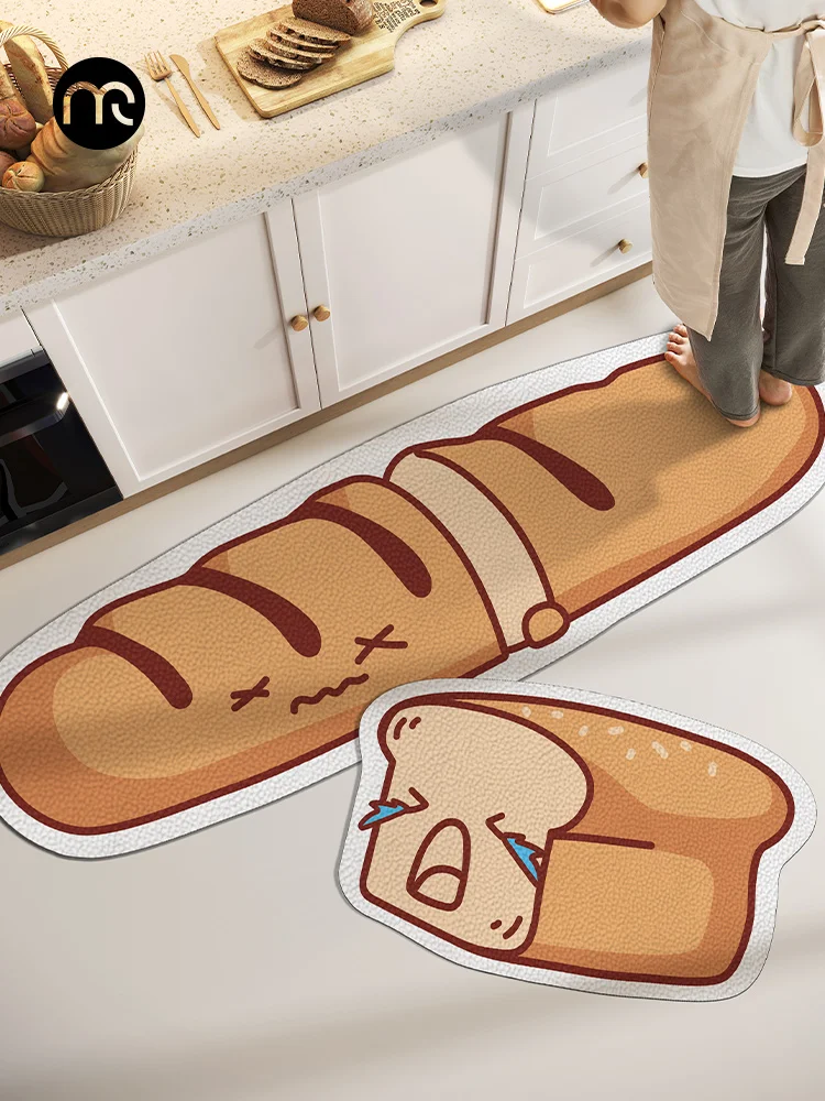 

Кухонный коврик Muanai: водонепроницаемый, маслостойкий, для домашнего использования, легко чистится, не требует особого ухода, универсальный дизайн.