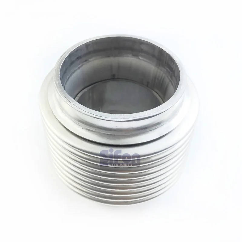 Double layer Pressure relief valve soft connection Flex Pipe Bellow Flexible Joint Coupler 102mm In Length auto accessories