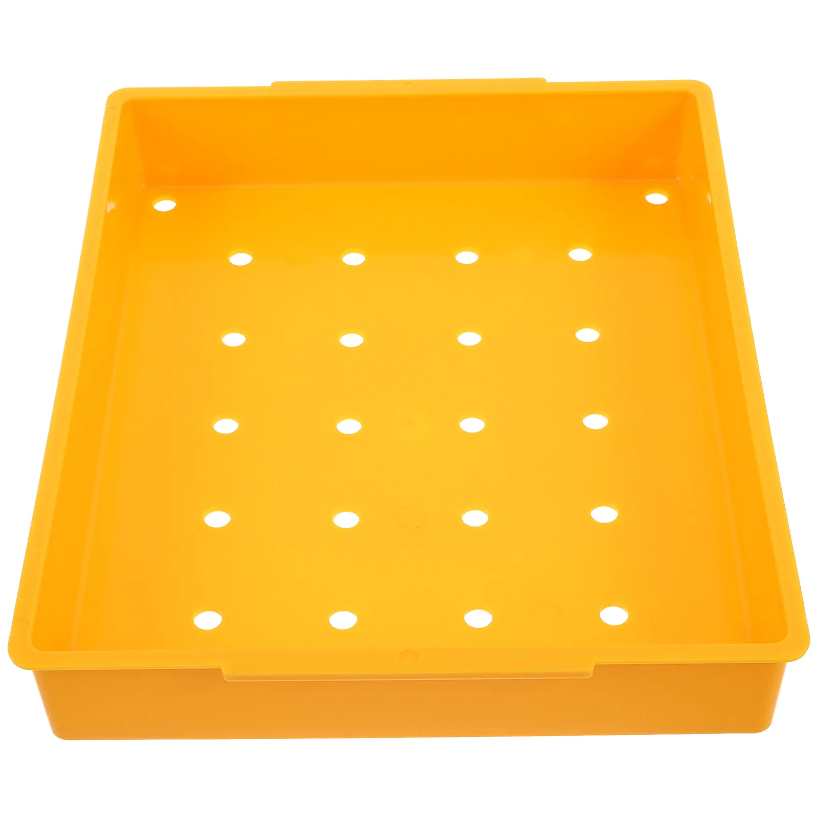Golf Ball Tray ABS Plastic Bright Yellow 30 Capacity Ball Holder Large Capacity Golf Training Accessory Organizer