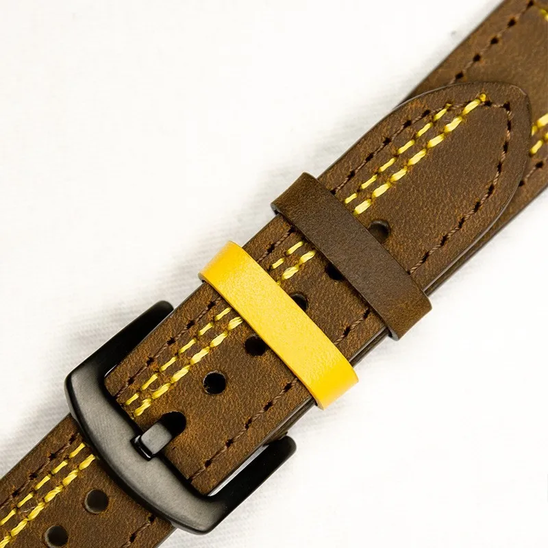 20mm 22mm leather band For Amazfit/Huawei/GTR/GTS/stratos/4-2-2e-3-Pro/GTS2 Mini/GTR2/42/47mm Bracelet bip-U-S-3-pro watch strap