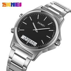 Skmei 2120 Uhr reloj hombre 3 Zeit Hintergrund beleuchtung Anzeige digitale Chrono Uhr Sport uhren Herren wasserdichte Alarm Armbanduhren