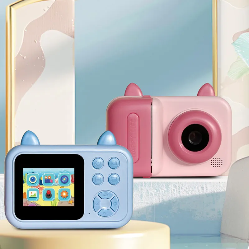 Aparat cyfrowy z funkcją natychmiastowego druku, papier termiczny do drukowania, odpowiedni do podróży, zdjęć zwierząt, kotów i psów.