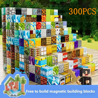 300PCS Upgrades Magnetic Building Blocks World Cube Magnets World Kids DIY Model Kids Dry The Best Montessori Sensory Toys Gifts