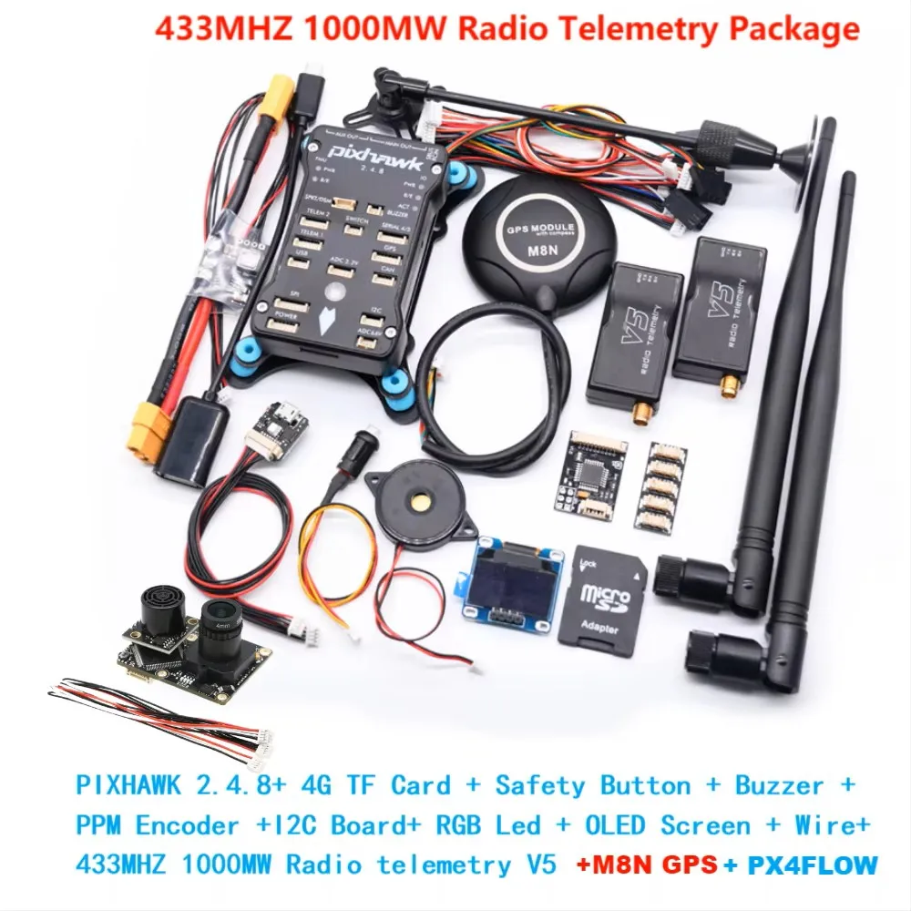 Pixhawk PX4 2.4.8/PRO/6C PRO PX4FLOW PIX 32 Flight Controller Autopilot with 4G SD AN Quadcopter Ardupilot ArduPlane ArduRover