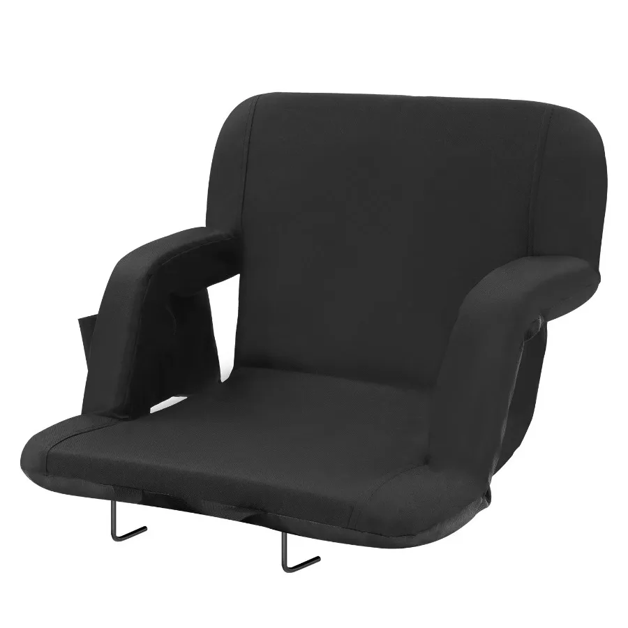 

VEVOR Stadium Seat with Back Support, Wide Bleacher Seat Back, Folding Padded Cushion Stadium Chair, Portable Reclining Chair w