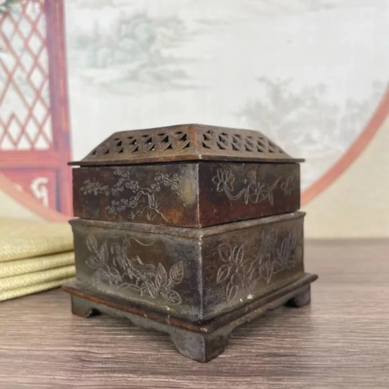 Retro Four Seasons Good Luck Character Pattern Three-Tiered Incense Burner