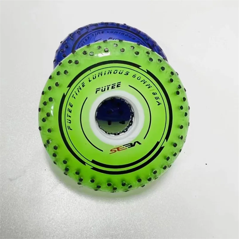 Original PUYEE SEBA 72 76 80 LED Skating wheel with Firestone 52 104 208 Flints White Blue Red Green Purple Light Magnetic Core