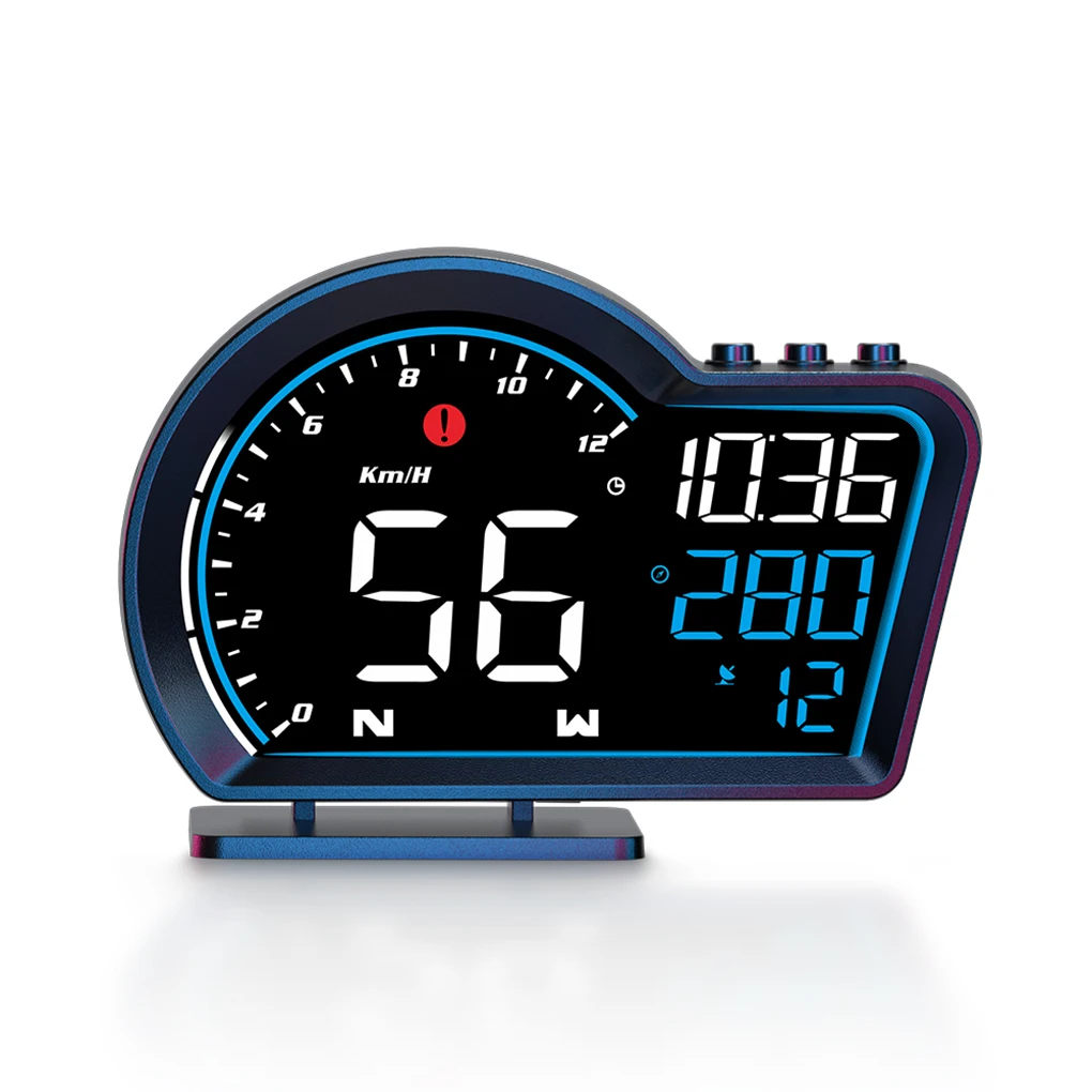 Multifunction Car Speedometer HUD - High Definition LED Display Applicable To All Vehicle Models Digital Alarm
