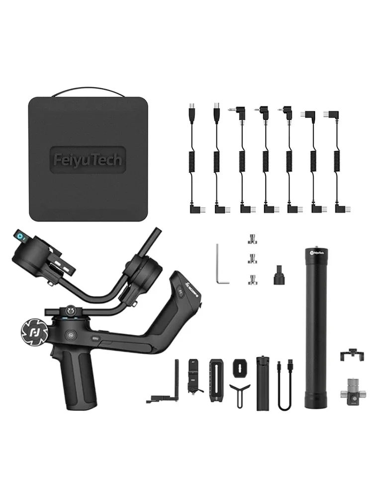FeiyuTech SCORP 2 Camera Gimbal Stabilizer 3-Axis Handheld Mirrorless DSLR for Sony ZVE10 A7IV A6400 Canon R Nikon  Feiyu Tech