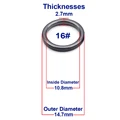 Size16 14.7mm 20Pcs