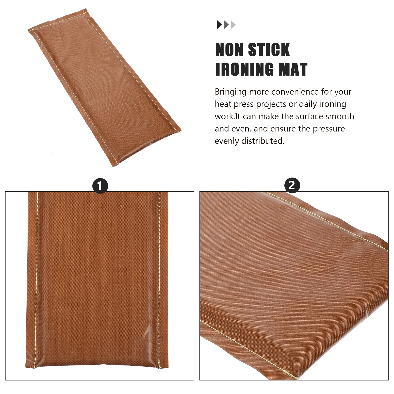 

Heat Press Pillow Craft Mat 8.5X6 Inch Reusable Non Stick Heat Resistant Transfer Sheet Insulation Pad For Vinyl Ironing