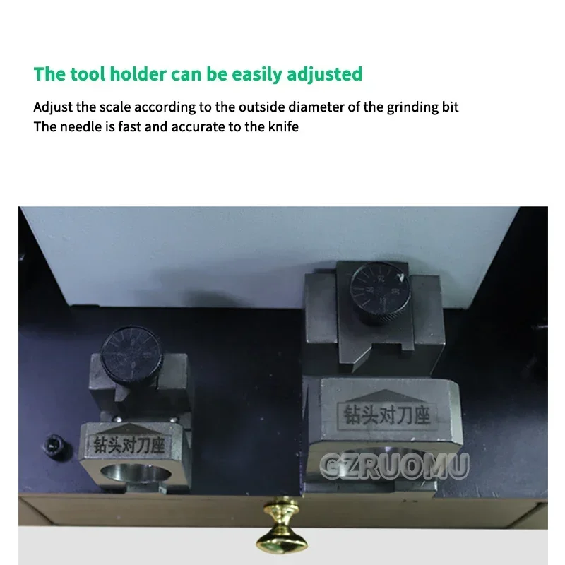 Drill Bits Sharpener 3mm-30mm Mill Grinder Portable Sharpening Machine With ER2O/ER4O Collet Chuck For Factory Workshop