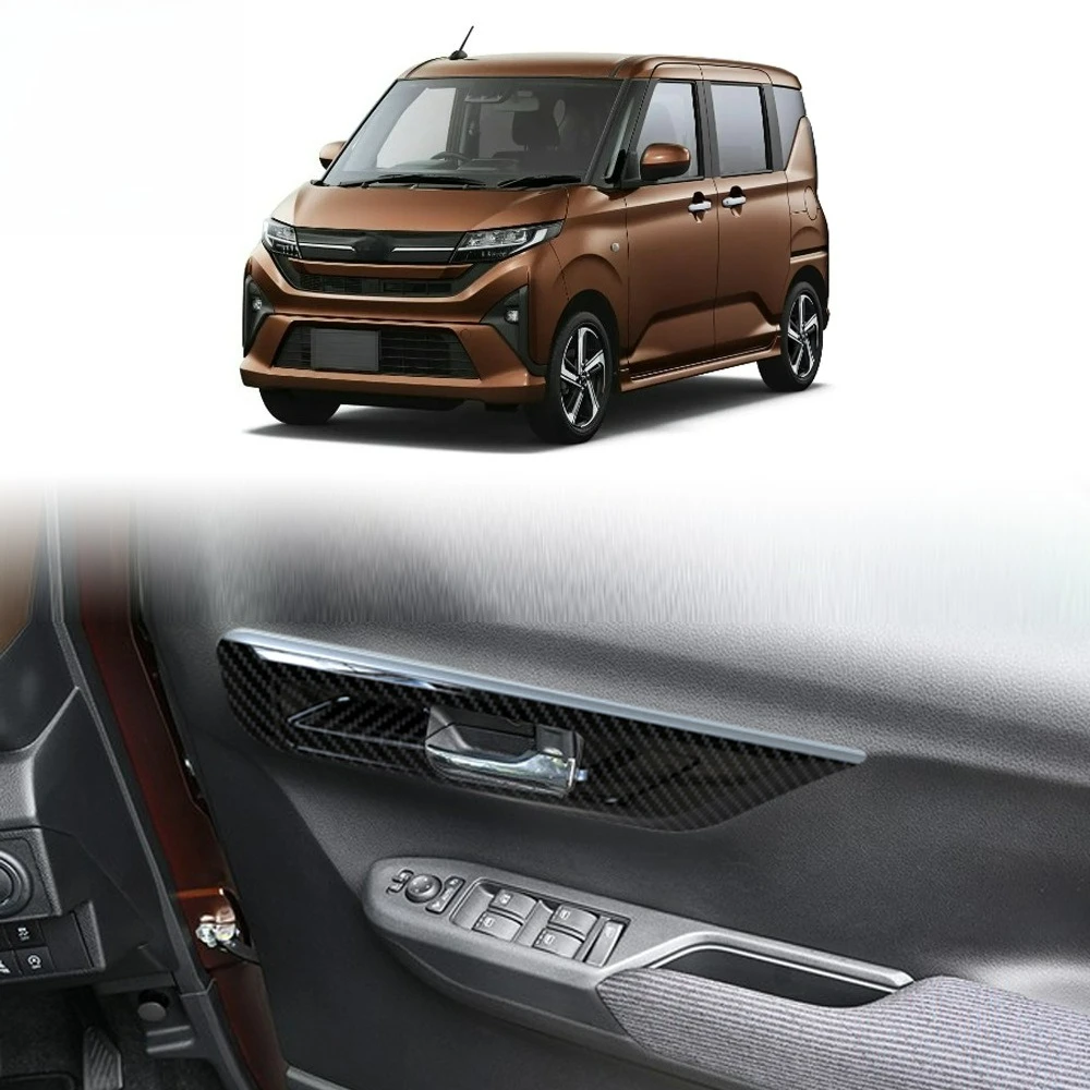 

Car Front Inner Door Handle Panel Trim Inner Handle Bowl Frame For Daihatsu Move 2025 2026 Carbon Fiber