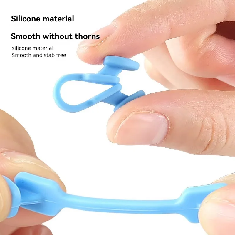 2 Piezas de Pinzas Nasales Elásticas de Silicona, Dispositivo Anti-Ronquidos para Dormir Mejor
