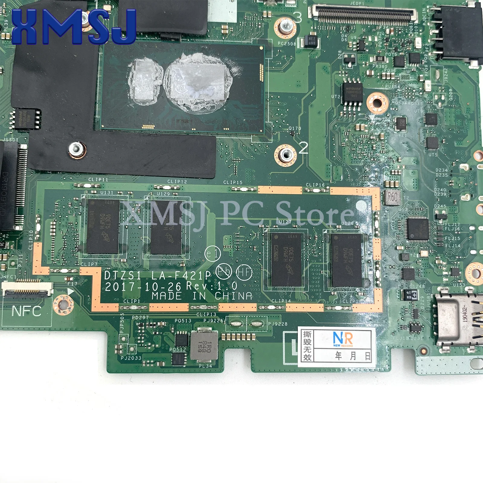 For Lenovo ThinkPad X380 Yoga laptop motherboard LA-F421P Motherboard with CPU i5 i7 8th Generation RAM 8G or 16G 100% test work