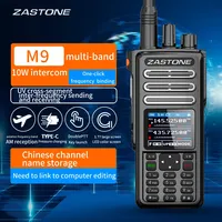 ZASTONE M9 10W Walkie Talkie 136-520MHZ Ham Amateur 2 Way Radio AM Air Aviation Band High Power Walkie-Talkie CTCSS FM Radio