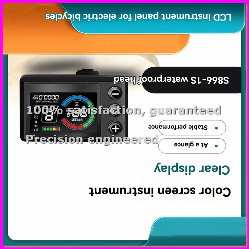 

Цветная ЖК-панель приборов S866 1S с USB-портом и водонепроницаемым разъемом для ремонта электровелосипедов, электроскутеров и горных велосипедов - ABLA