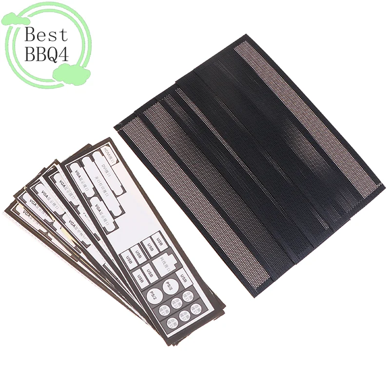 (BBQ4)5PCS PVC Dust Filter Universal DIY Shield Back Plate For Computer Chassis I/O