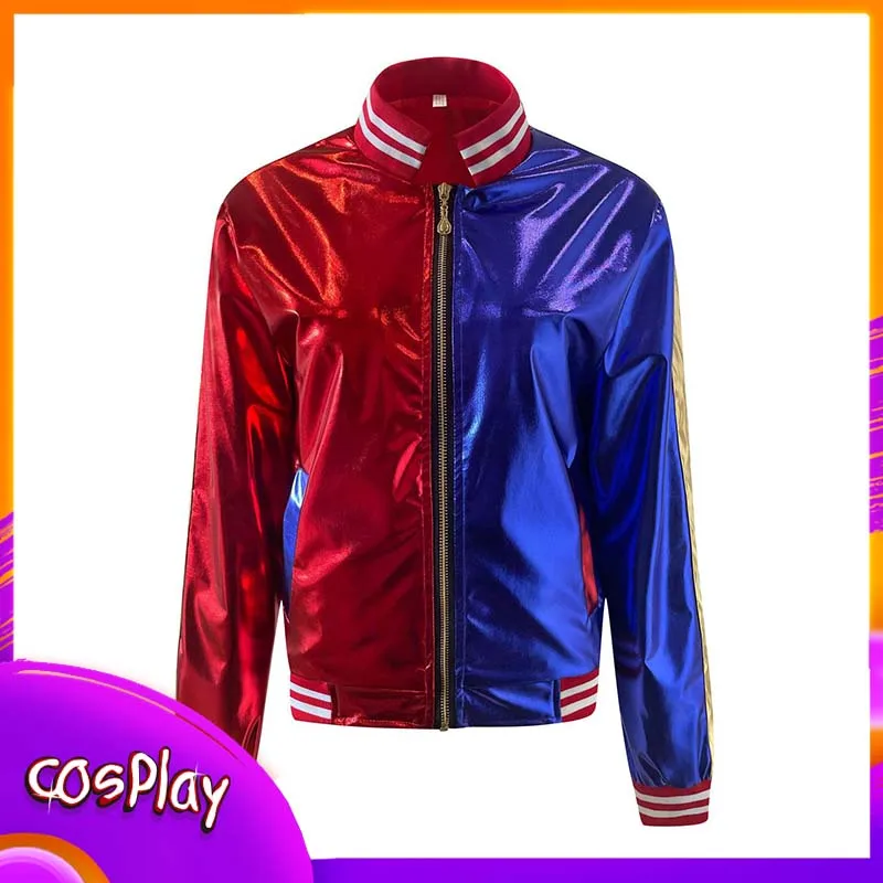 

Харли Квинн, куртка для девочек-клоунов, карнавальный костюм на Хэллоуин, карнавальный маскарадный реквизит для вечеринки, пальто, подарок для женщин