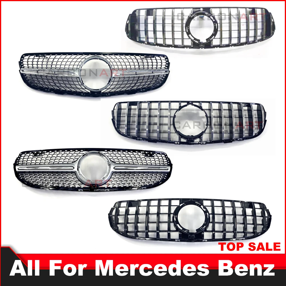 2016-2019 GLC X253 GT Grille Front Racing Mesh Grill for Mercedez w253 X253 grille GLC200 GLC250 GLC300 GlC450 Sport Version