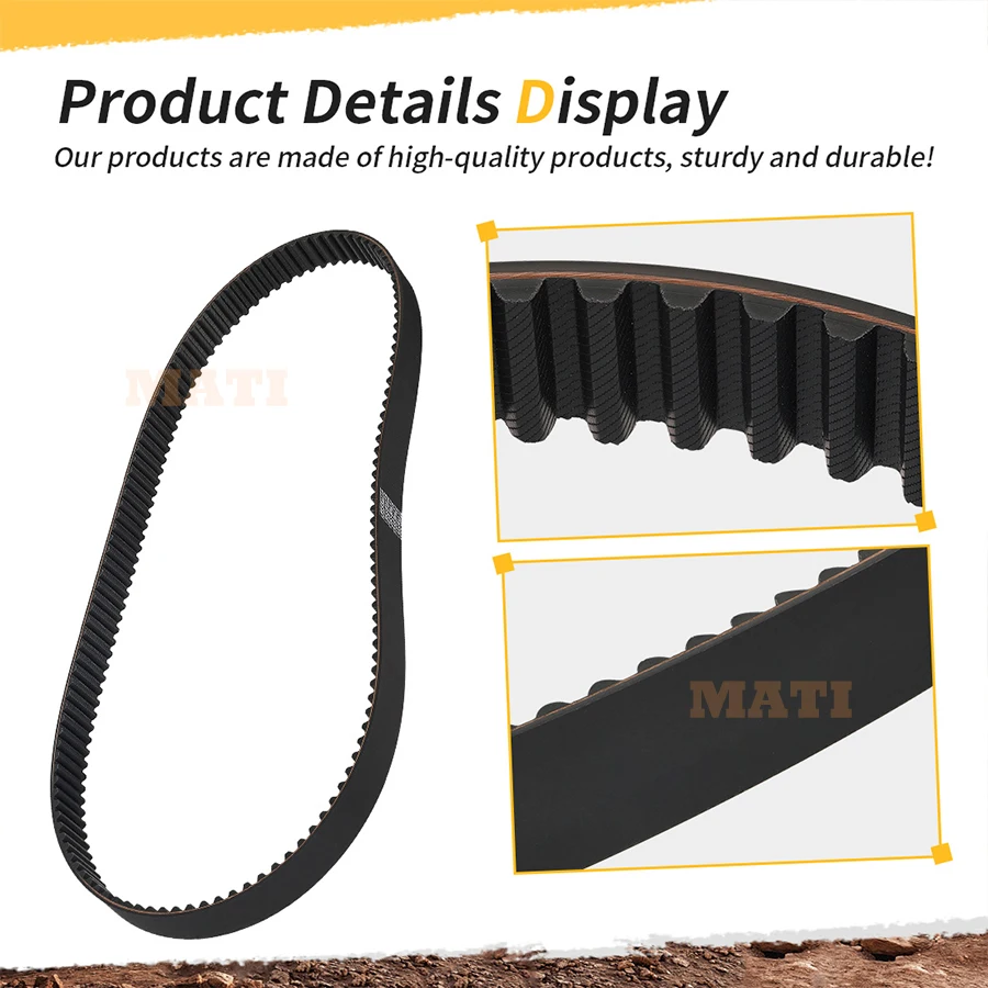 M MATI Engine Timing Belt For Yamaha Outboard F75 F80 F90 F100 F115 1999-2017  67F-46241-00-00 For Mercury 804145 57-804145