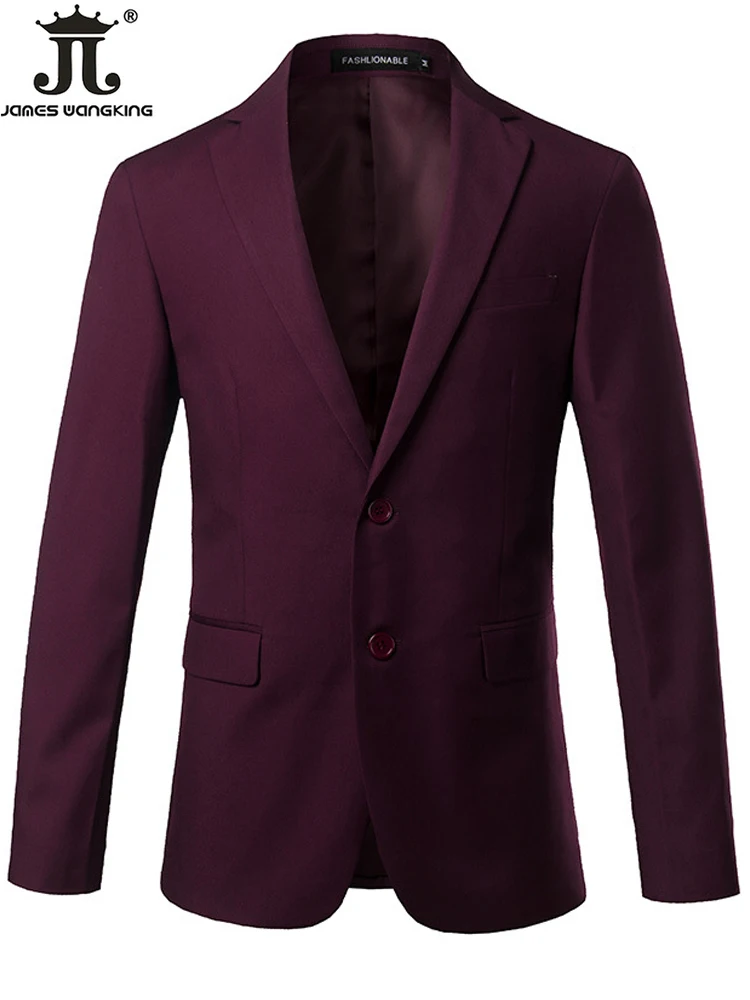 

2022 New Boutique Fashion Solid Color Men's Smart Casual Blazer Formal Business Groom Wedding Dress Show Social Tops Suit Jacket