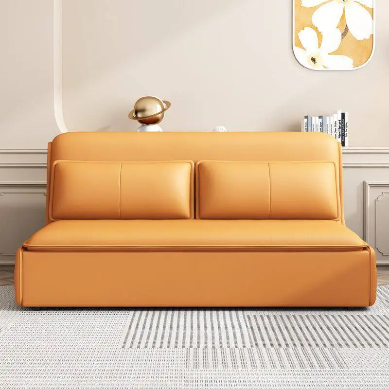Sofa bed dual-purpose foldable small apartment study single multi-function automatic remote control retractable bed