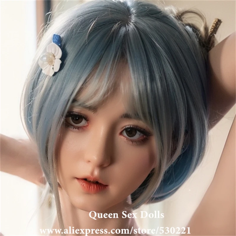 NEW JYDOLL 2.0 Implanted Hair And Eyebrow ROS Mouth Real Silicone Sex Doll Head For Big Realistic Adult Doll Oral Sexy Toys