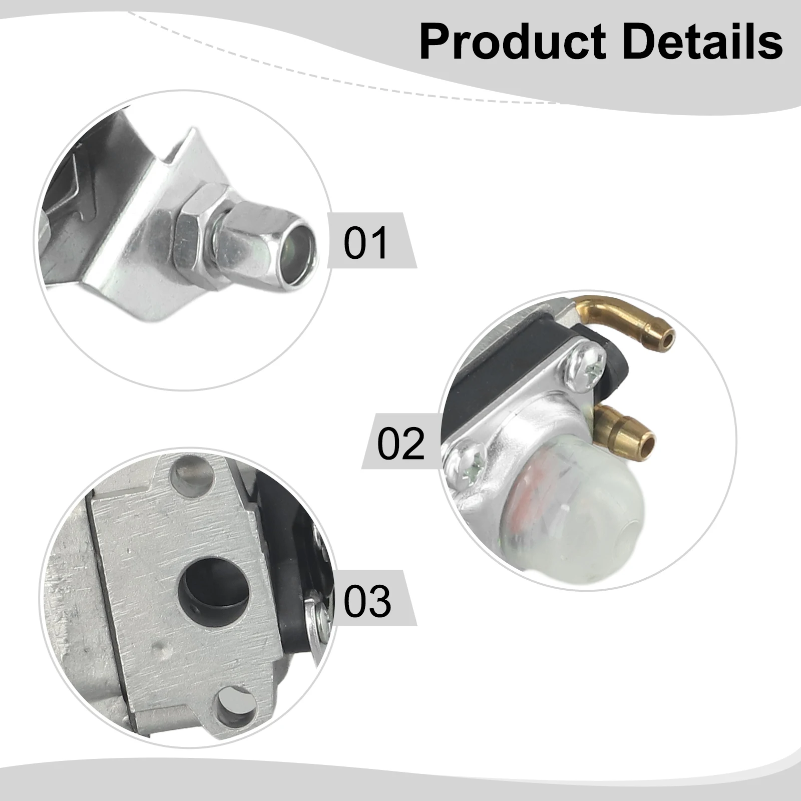 Imagem -02 - Carburador Carb para 4-stroke Hedge Trimmer Escovadora 26cc Cortador de Escova Peças Motosserra Honda Gx31 139 Series mm