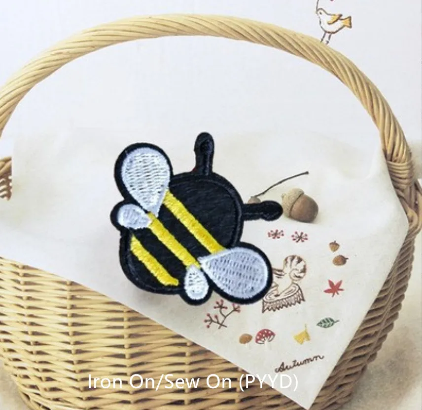 10 Pcs Animal Cartoon Embroidery Patches Embroidered Clothing Hat Bag Shoe Repair Material Phone Gift Box Decor DIY Accessory