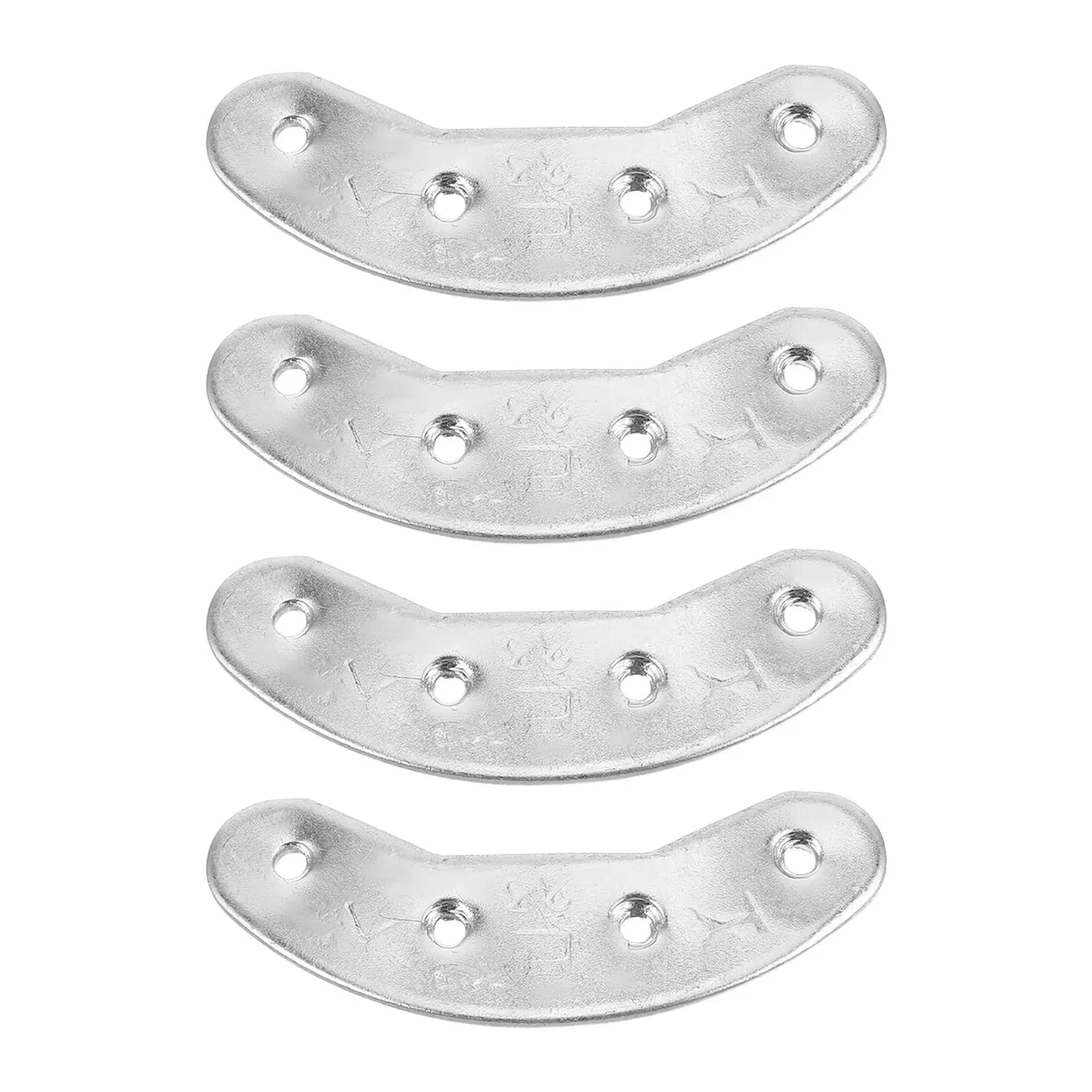 2 paia di cuscinetti antiusura con suola in metallo ad alta resistenza calzature da uomo protezioni per tallone argento durevoli piatti di riparazione per scarpe stabili cura del piede