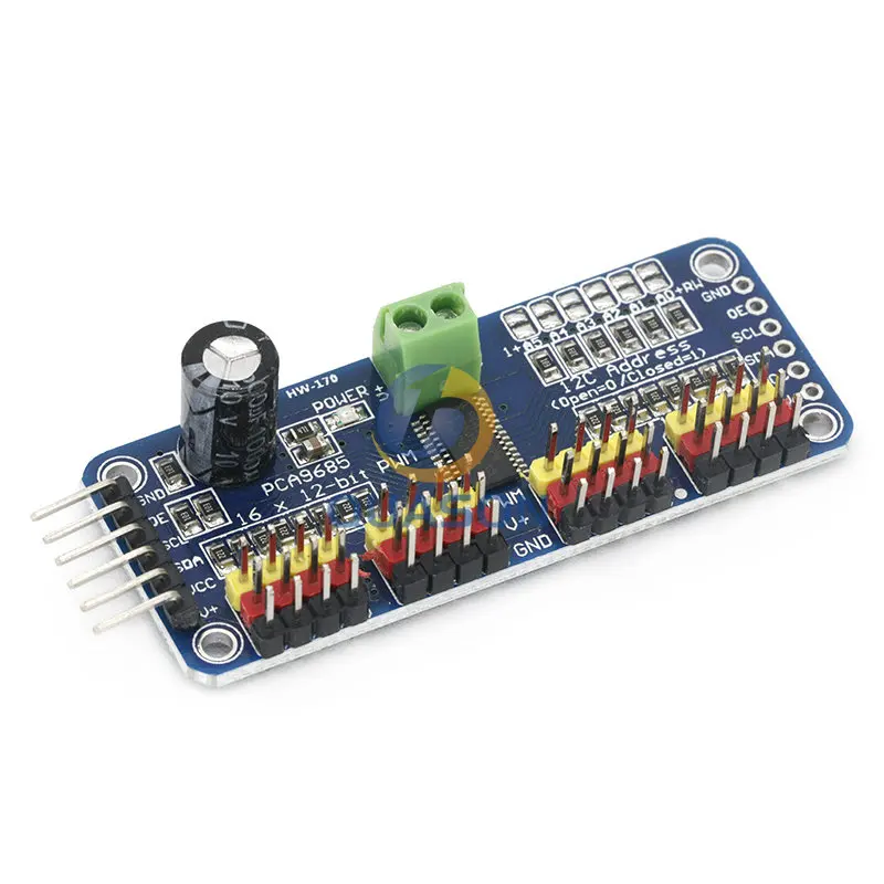 16 Channel 12-bit PWM/Servo Driver-I2C interface PCA9685 module  pi shield module servo shield