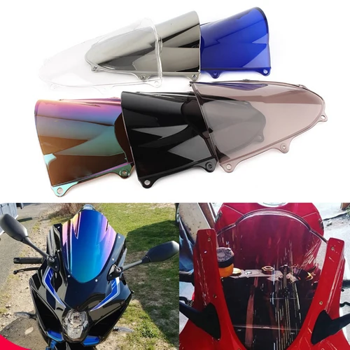 Imagen 2 del producto Parabrisas para Suzuki GSXR1000 GSX-R GSXR 1000 K17 2017-2021 parabrisas de doble burbuja accesorios de motocicleta Deflector de carenado