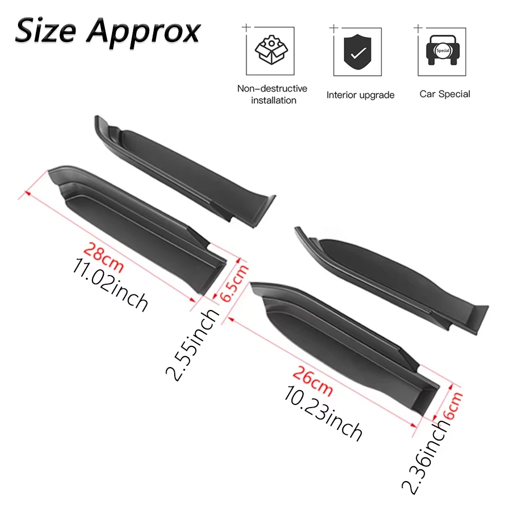 Car Door Armrest Handle Storage Box Organizer Tray for Toyota 4Runner 2010-2024 Inner Car Container Interior Accessories