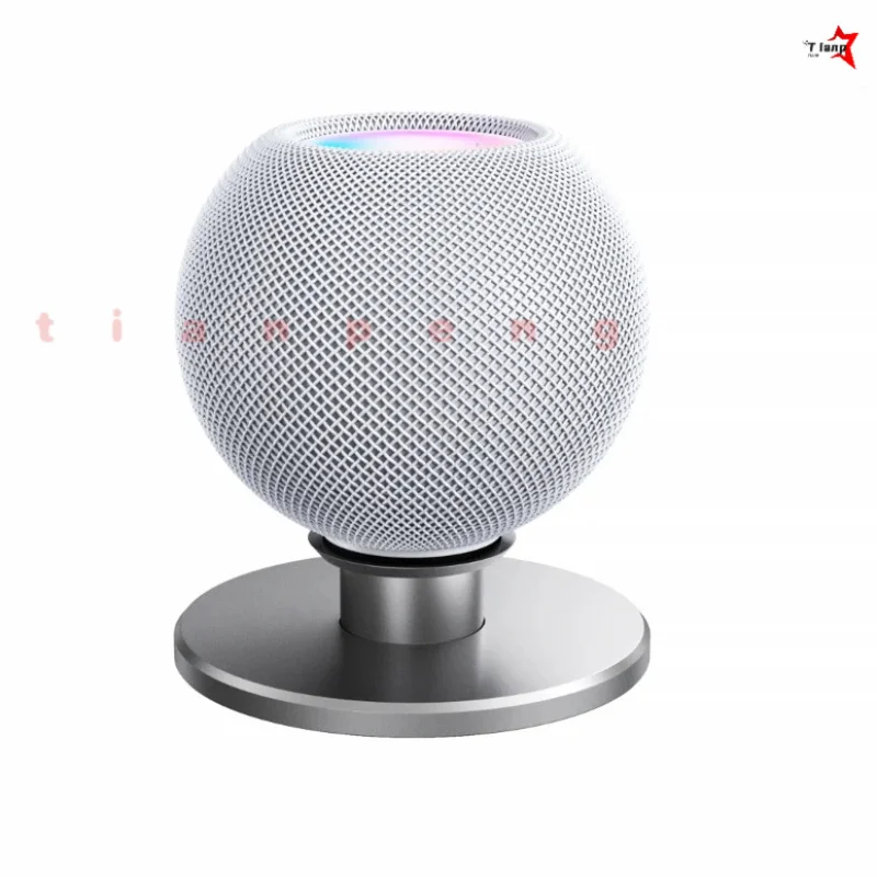 WYORESY For HomePod Mini Smart Speaker Aluminum Alloy Desktop Stand Audio Riser Cable Storage Household HIFI Equipment