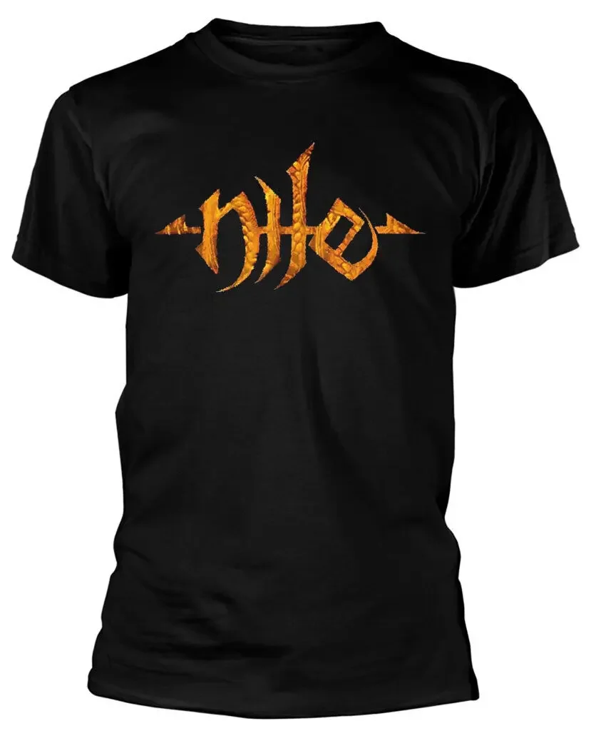 Nile Snakeskin Logo Black T Shirt New Official