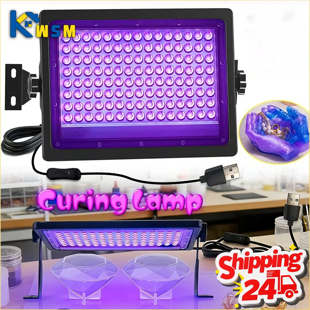 Professional LED UV Resin Curing Light Power Fast Curing USB Plug and Play for Jewelry Making Epoxy Resin Mold DIY Craft