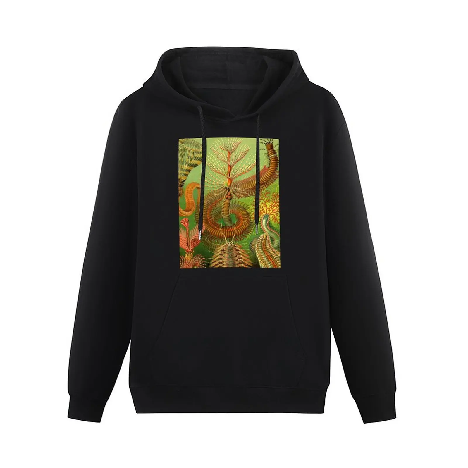 Sea Worms - Ernst Haeckel Pullover Hoodie clothes for men hooded shirt hoodie man